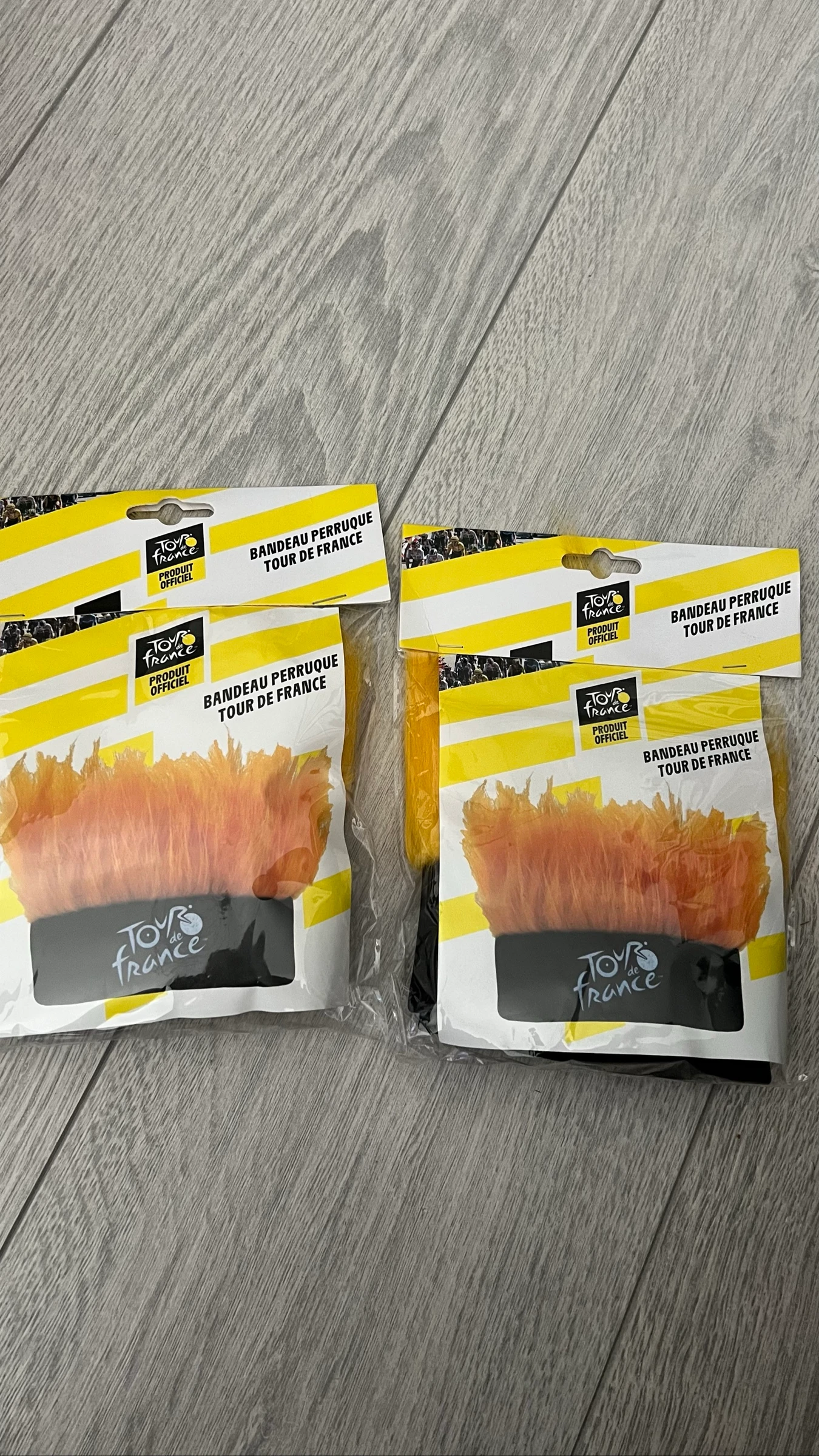 Lot de 2 bandeaux perruques Tour de France 